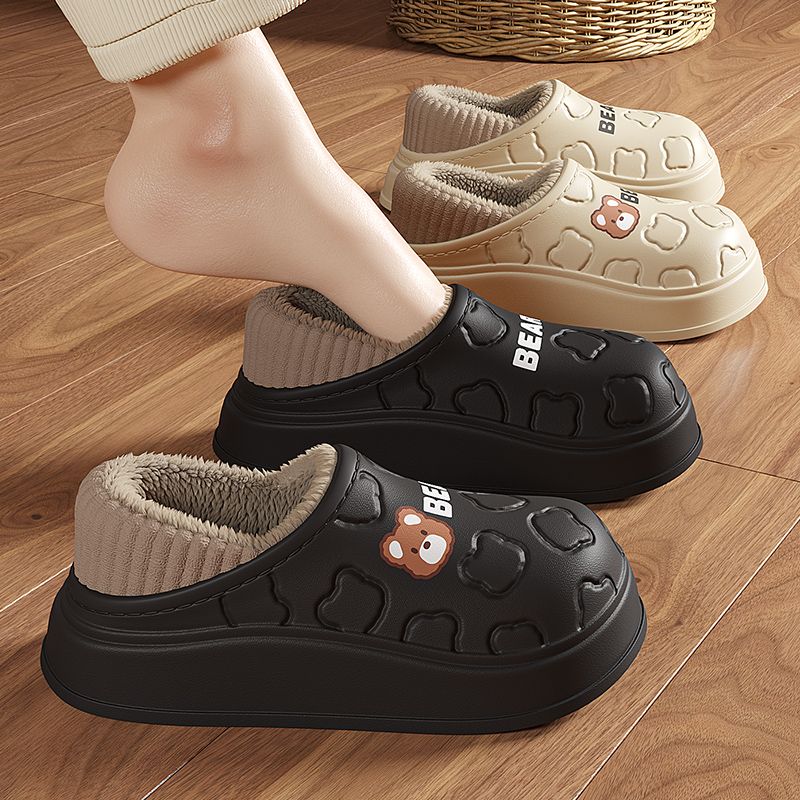 Women'S Shoes Water Resistant - Chinelos de algodão à prova dwaterproof