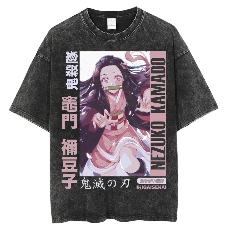 Women'S Shoes Y2K - Harajuku anime demon slayer nezuko vintage