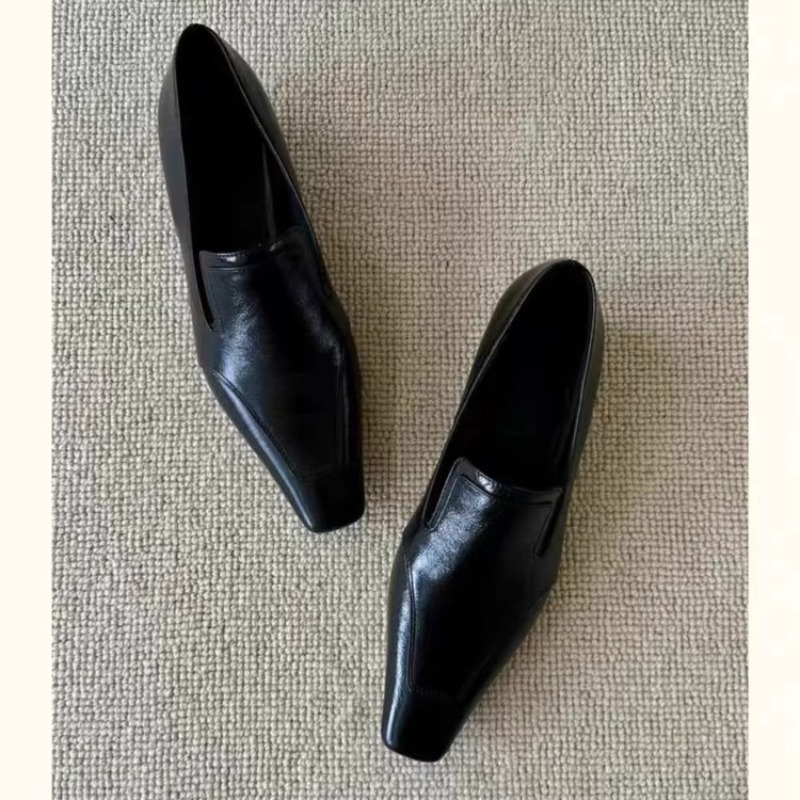 Slingback Pumps Women - Sapatos Femininos Retro de Bico Quadrado