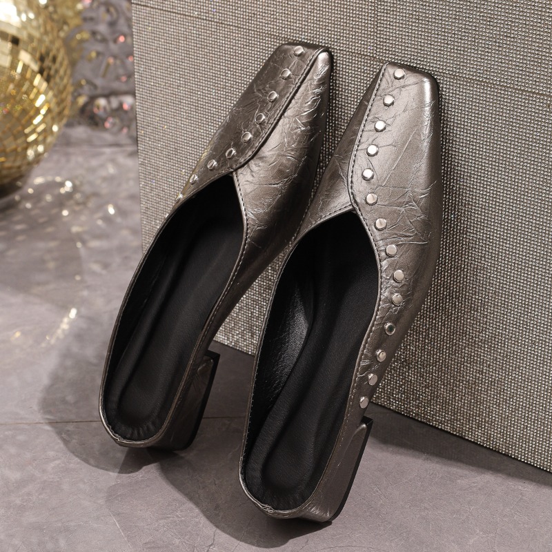Mules femininos pretos de vern - Women'S Shoes Loafers Black avaliação e preço