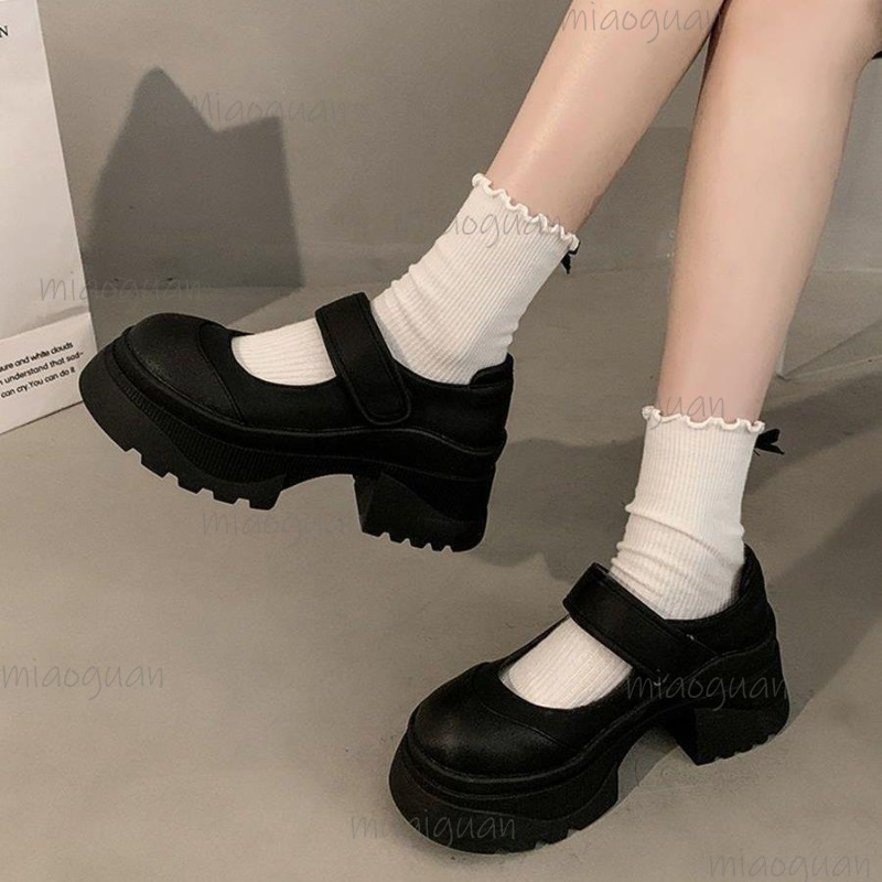 Preto retro aumentando fundo g - Women'S Shoes Loafers Black avaliação e preço