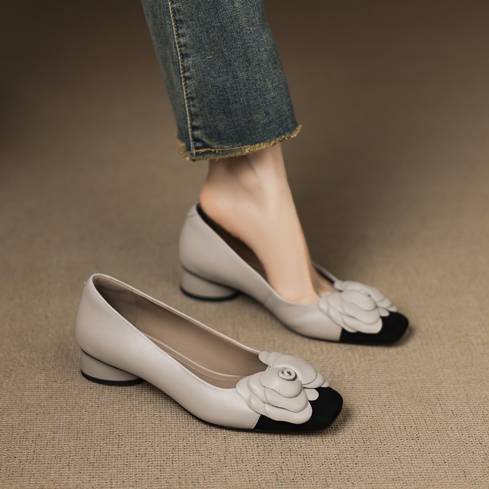 Moda flor único sapatos outono - Slingback Pumps Women avaliação e preço