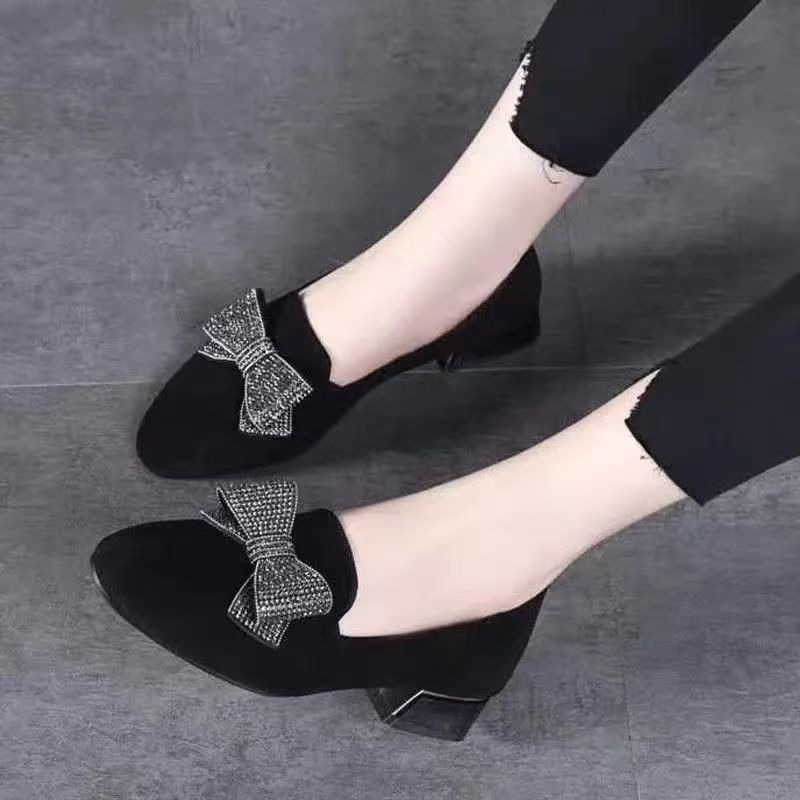 2025 preto nova moda feminina  - Women'S Shoes Loafers Black avaliação e preço