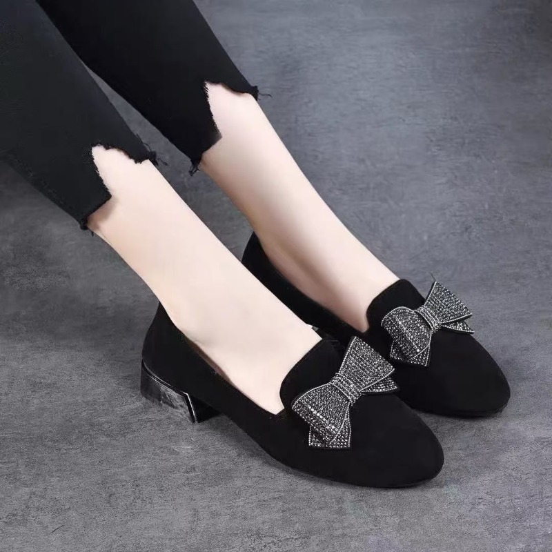 2025 preto nova moda feminina  - Women'S Shoes Loafers Black avaliação e preço