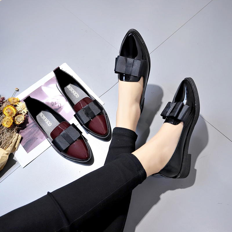 Sapatos de Couro Sintético Pre - Women'S Shoes Loafers Black avaliação e preço