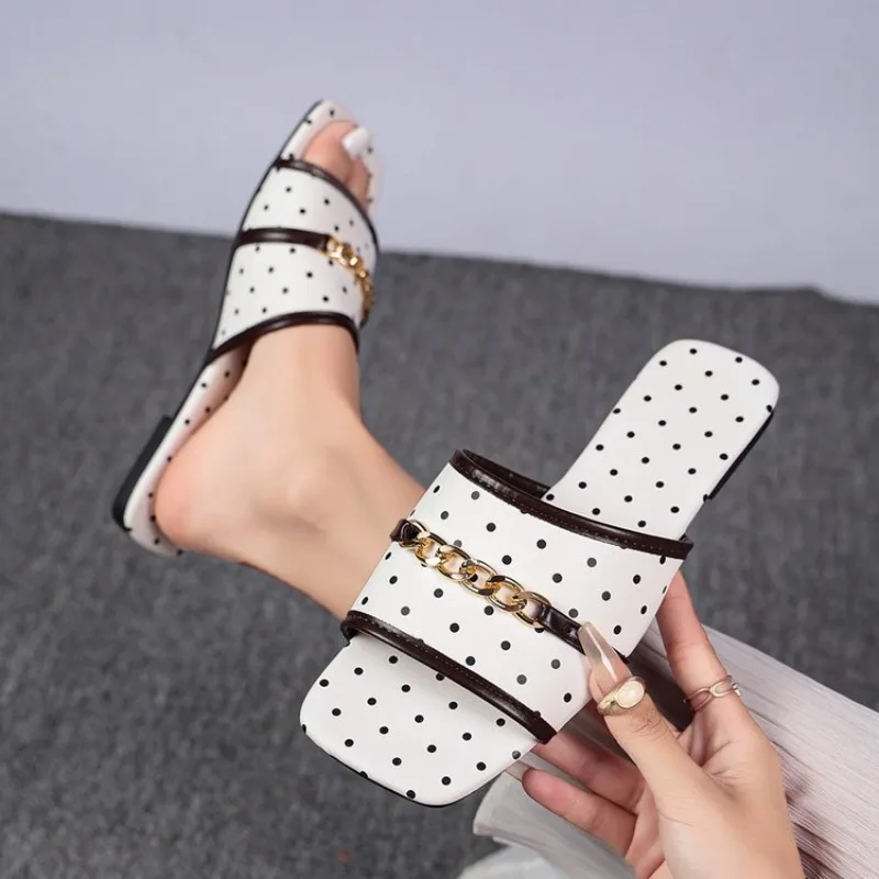 Sandálias Femininas Abertas co - Gold Chain Sandal avaliação e preço