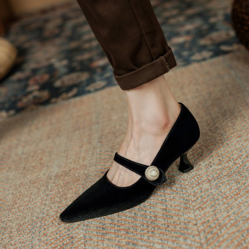 Vinho tinto apontou toe mary j - Slingback Pumps Women avaliação e preço