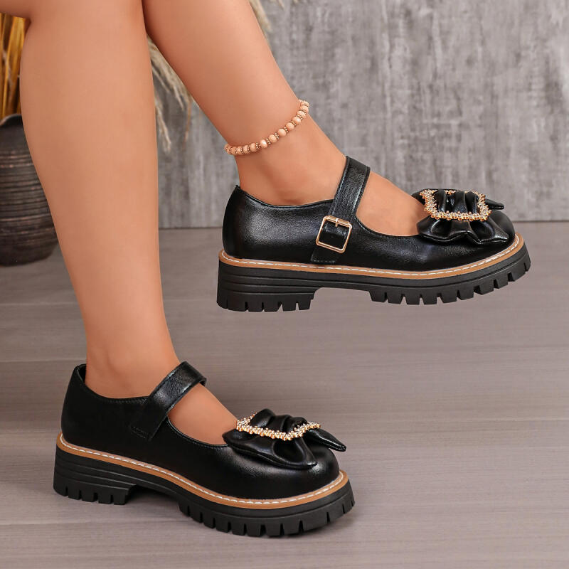 Sapatos Mary Jane com Laço Dec - Women'S Shoes Loafers Black avaliação e preço