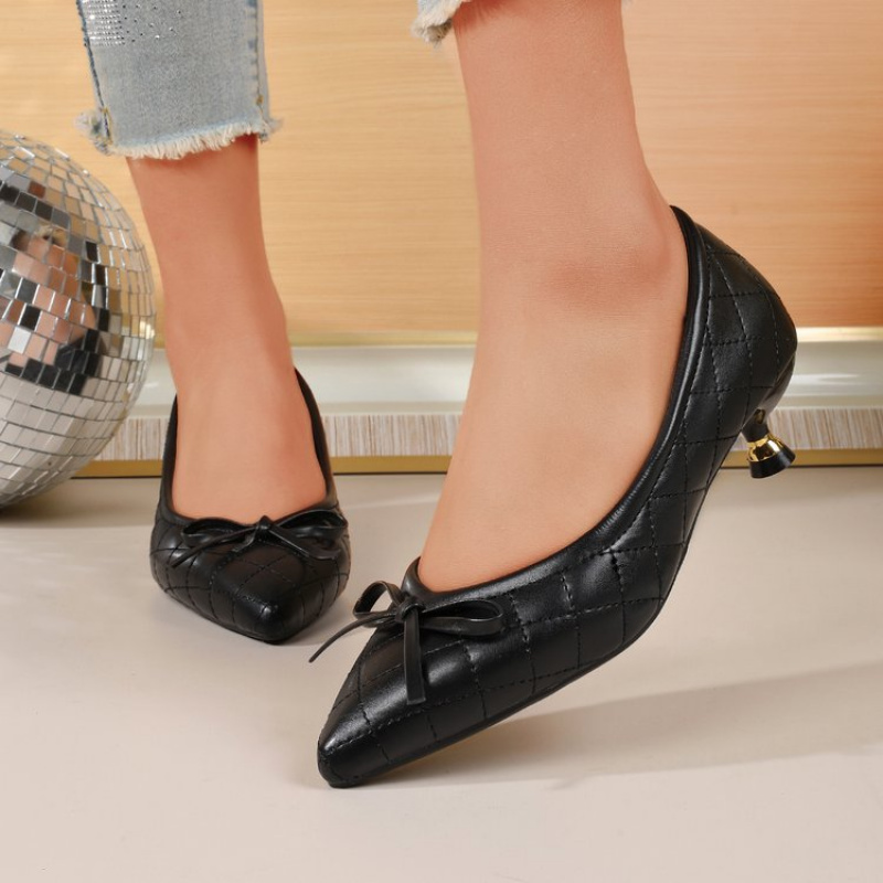 Scarpin Vintage Bico Fino Laço - Slingback Pumps Women avaliação e preço
