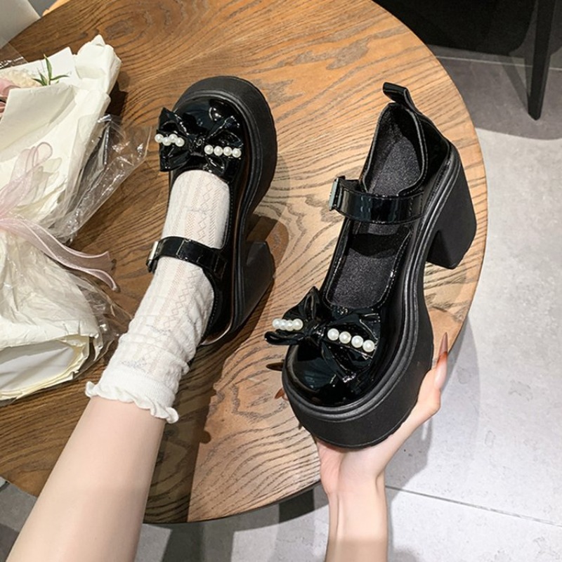 Sapatos Lolita 2026 Pretos com - Slingback Pumps Women avaliação e preço