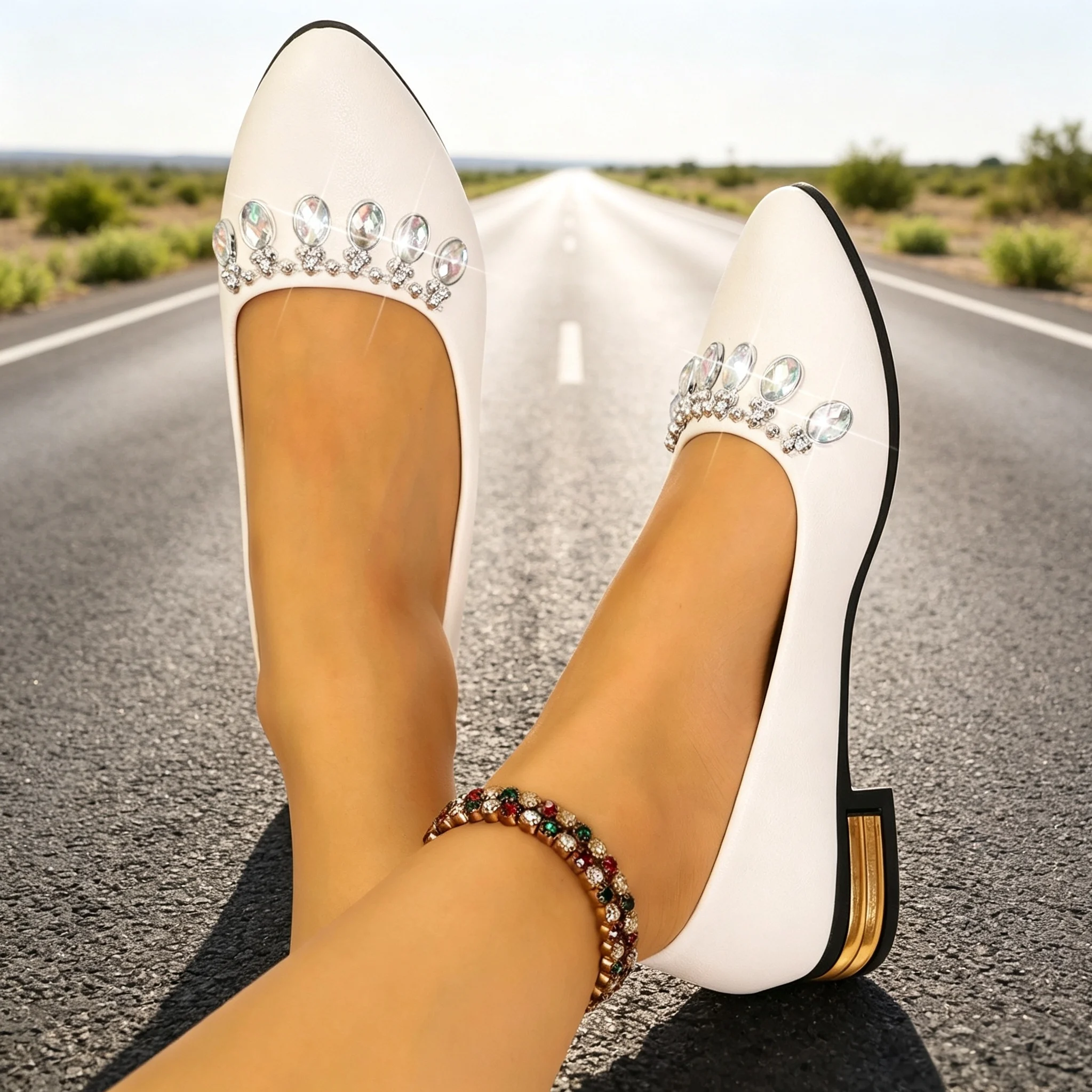 Sapatilhas Femininas de Bico F - Women'S Shoes Popular avaliação e preço