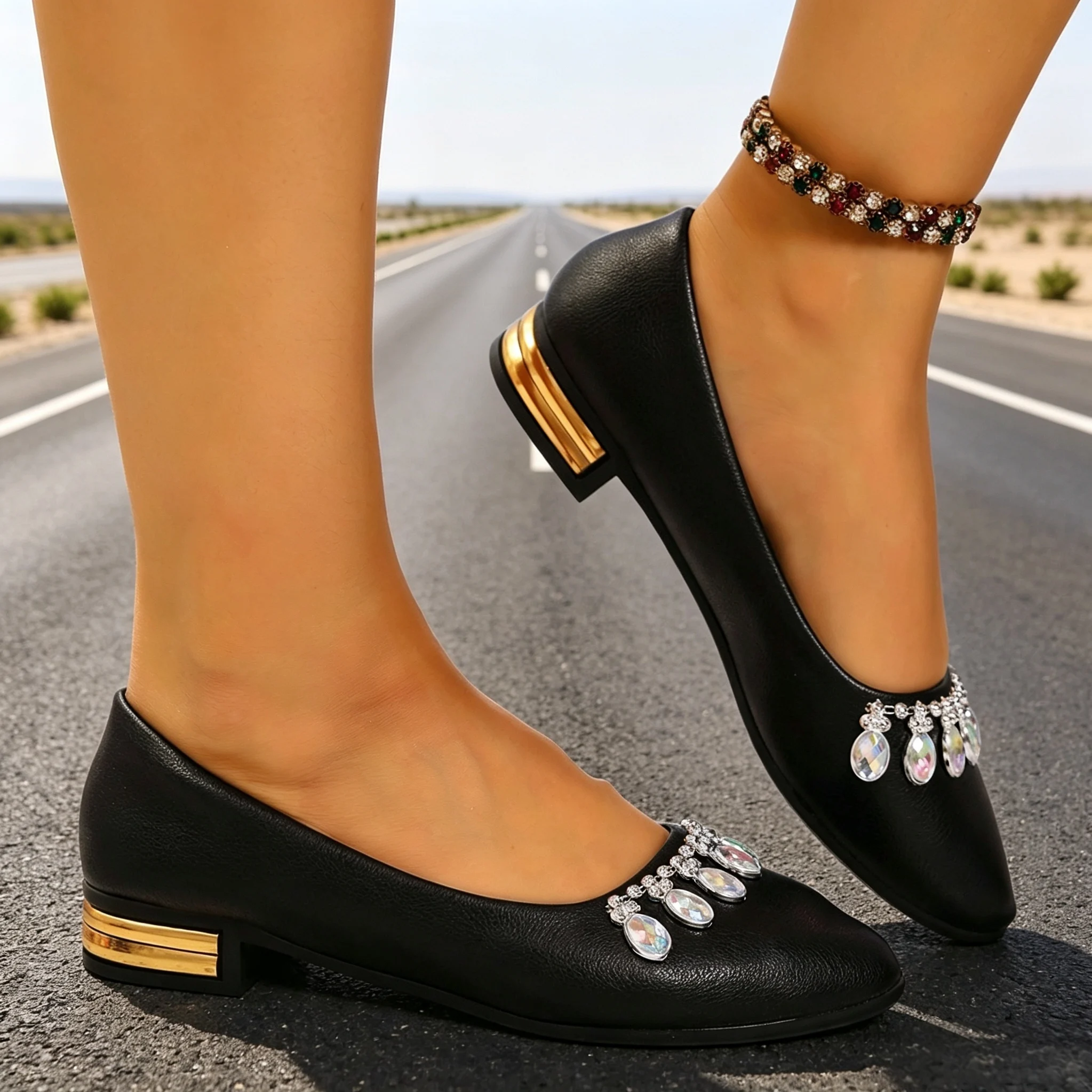 Sapatilhas Femininas de Bico F - Women'S Shoes Popular avaliação e preço