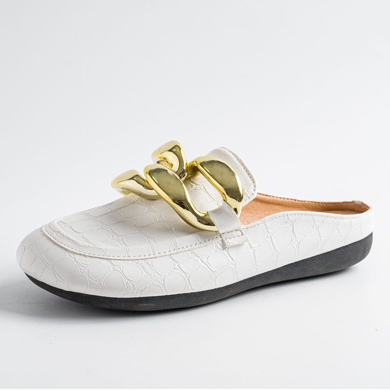 Moda feminina chinelos plus si - Gold Chain Sandal avaliação e preço