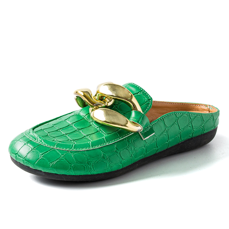 Moda feminina chinelos plus si - Gold Chain Sandal avaliação e preço