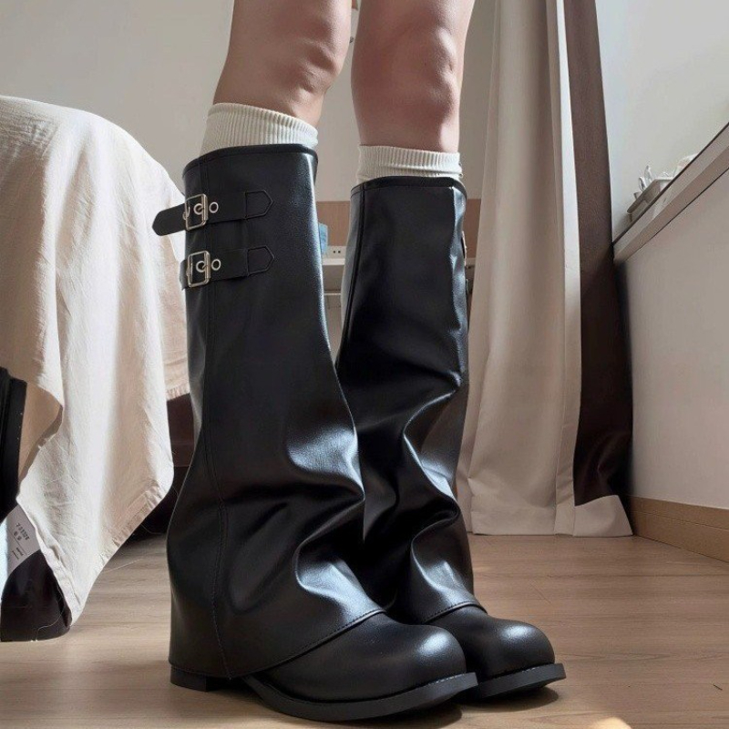 Botas Altas Estilo Coreano Y2K - Women'S Shoes Y2K avaliação e preço