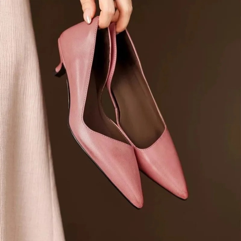 Salto agulha feminino bico fin - Slingback Pumps Women avaliação e preço