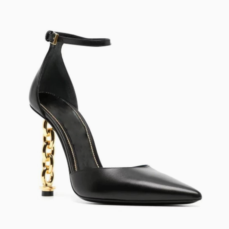 Sexy corrente de ouro salto ap - Gold Chain Sandal avaliação e preço