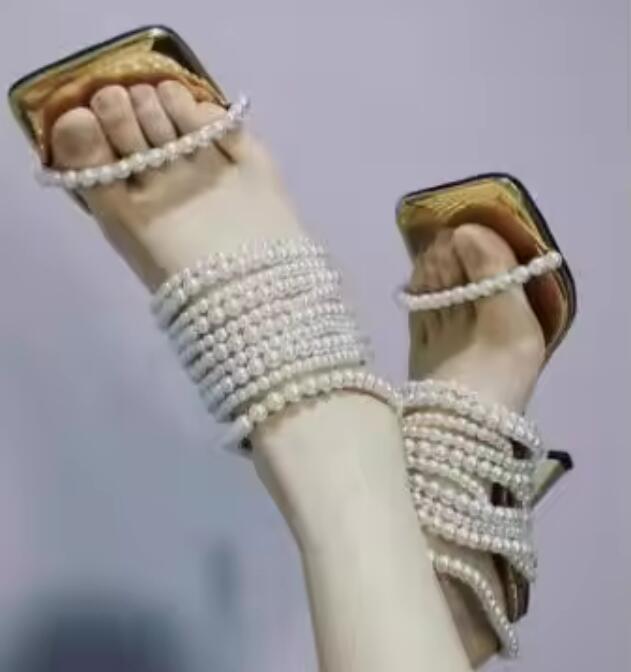 Sandálias Femininas Slingback  - Gold Chain Sandal avaliação e preço